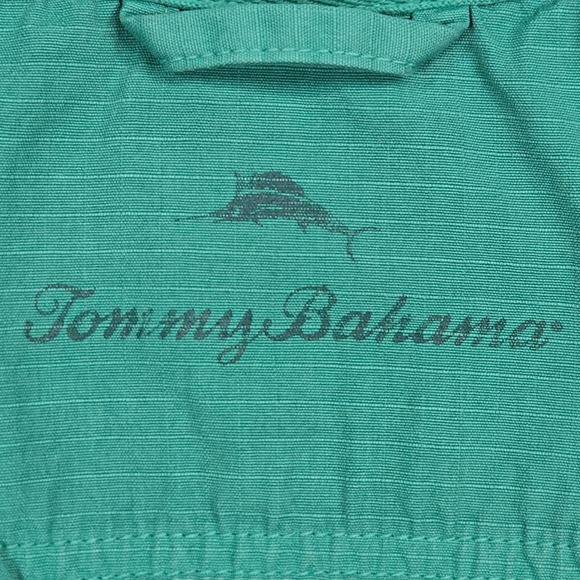 Tommy Bahama Men 2XB Quarter Zip Cotton Pullover Preppy Casual Teal - Picture 7 of 11